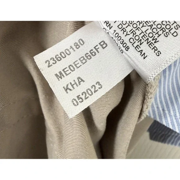 Peter Millar EB66 Performance Five Pocket Pants Mens Golf Chino Beige 34x32 - Picture 12 of 12